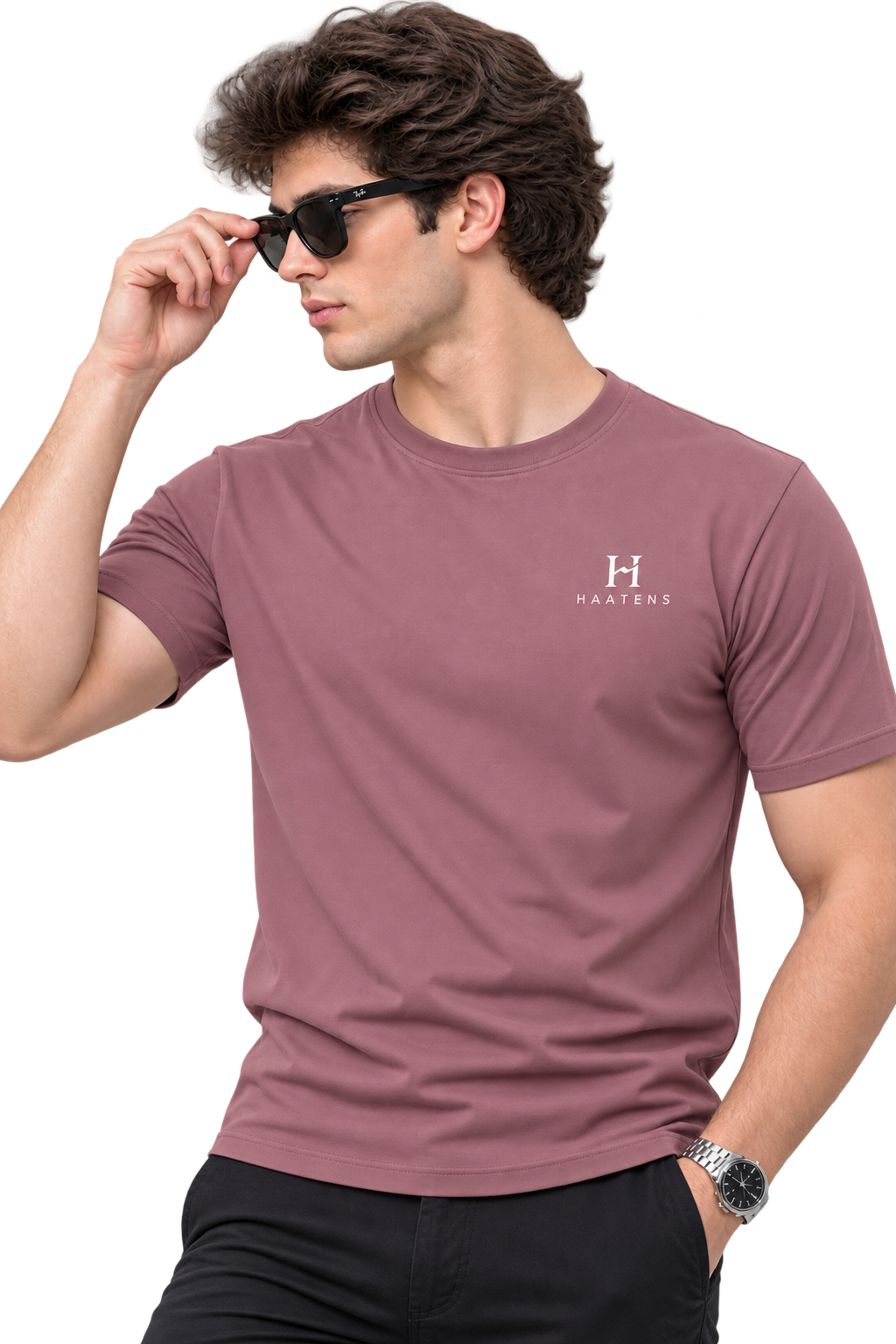 Essential T-shirt - Dusty Mauve