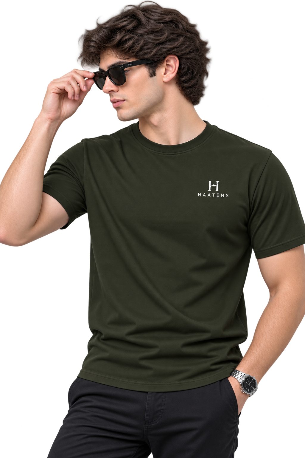 Essential T-shirt - Dark Olive Green