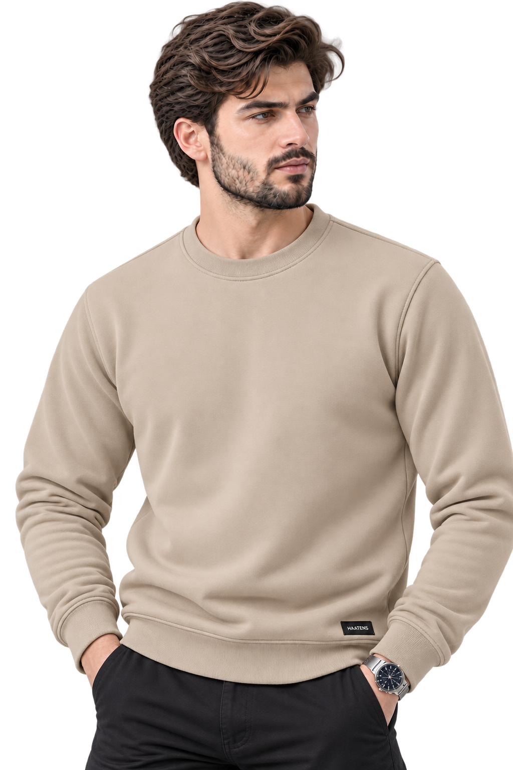 Premium Men’s Sweatshirt - Sand
