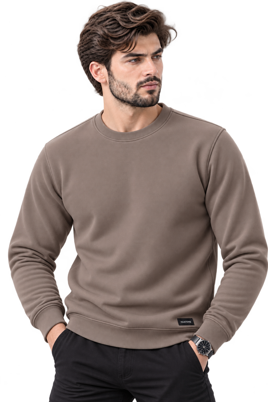 Premium Men’s Sweatshirt - Taupe