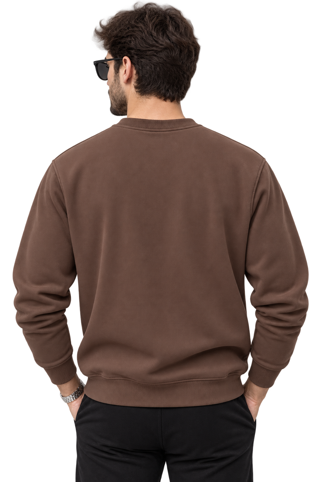 Premium Men’s Sweatshirt - Mocha Brown