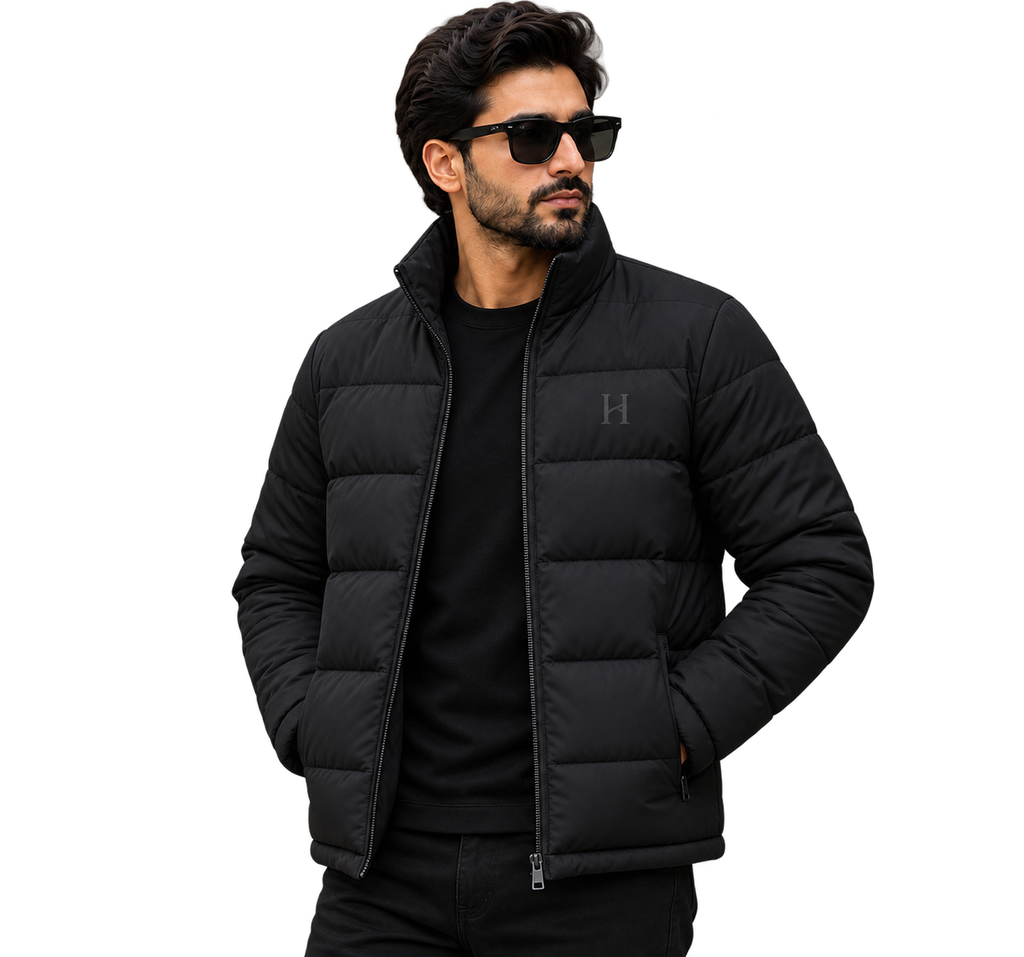 Essential Puffer Jacket - Black