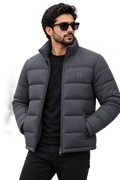 Essential Puffer Jacket - Steel Grey