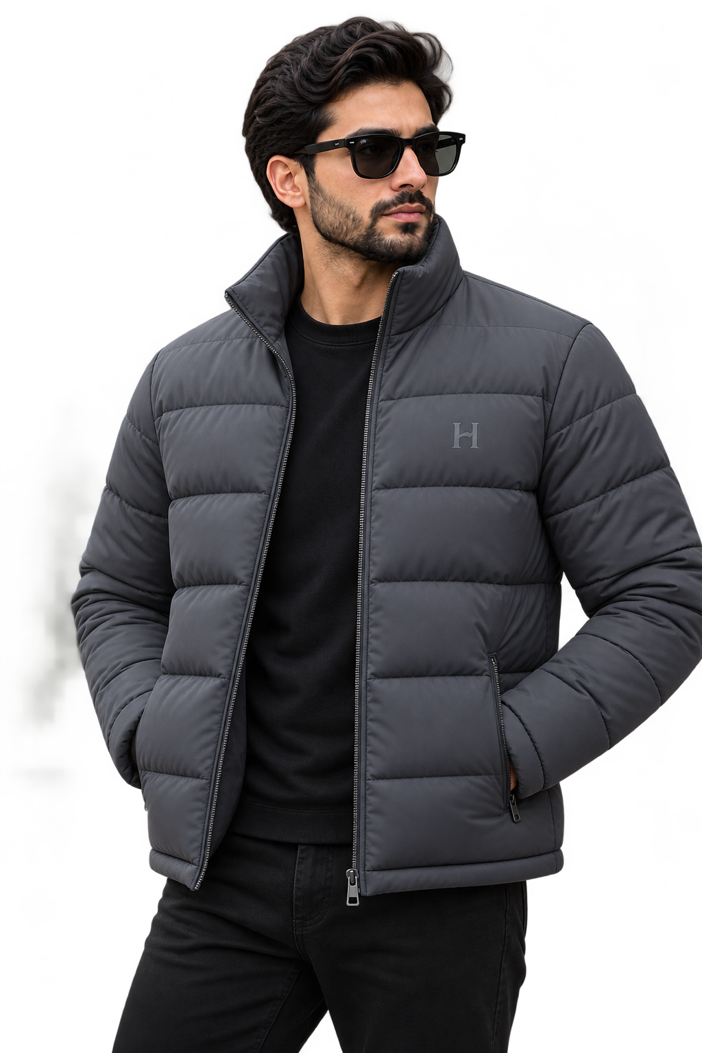 Essential Puffer Jacket - Steel Grey