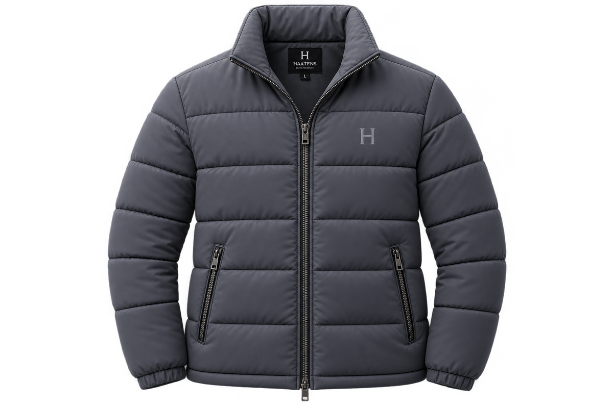 Essential Puffer Jacket - Steel Grey