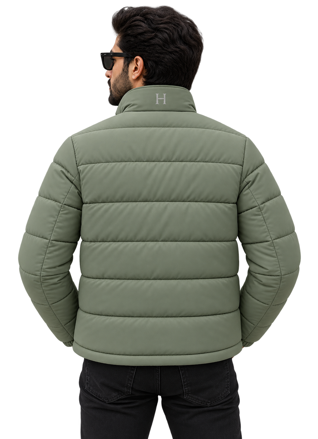 Essential Puffer Jacket -Sage Green