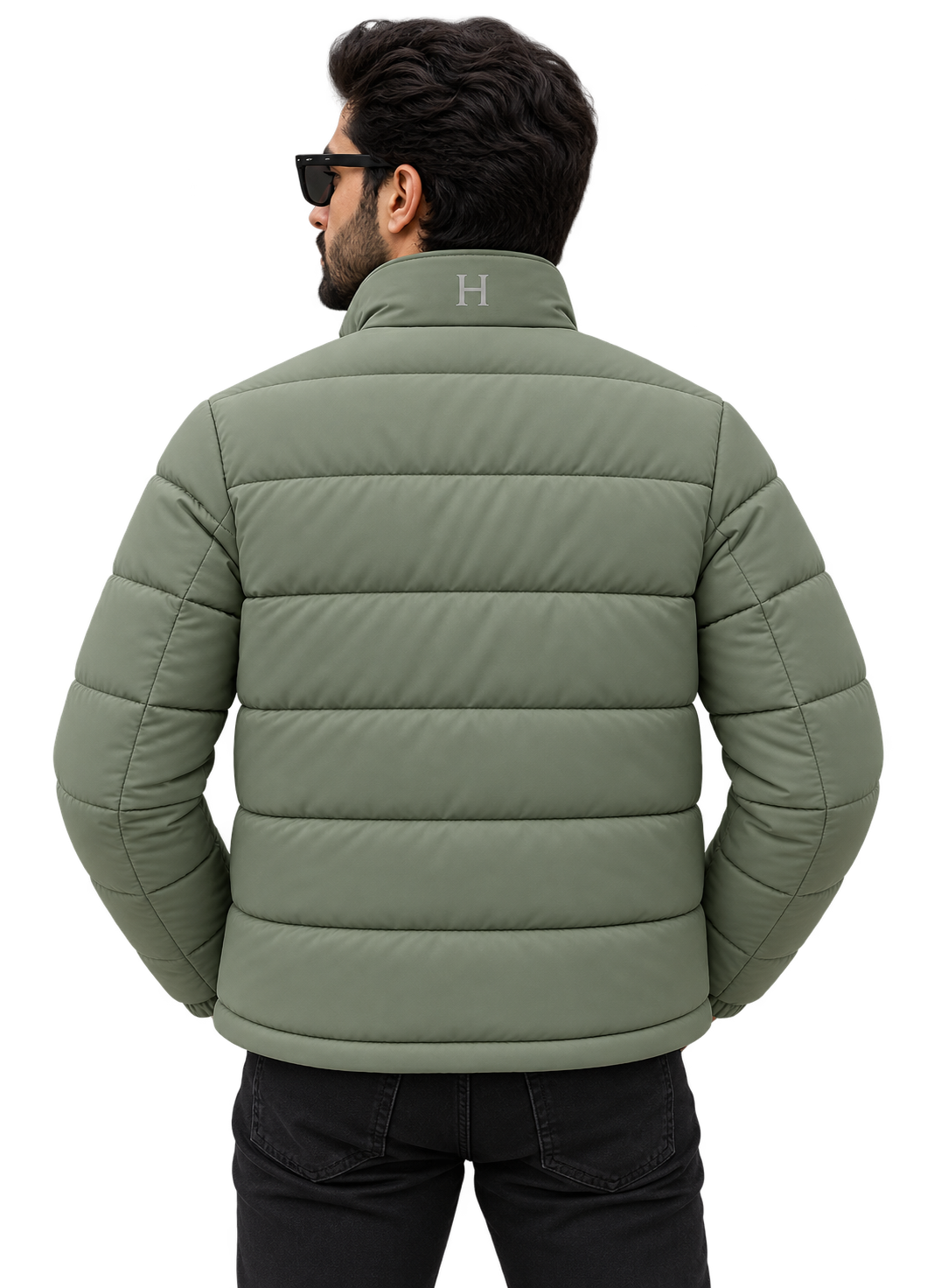 Essential Puffer Jacket -Sage Green