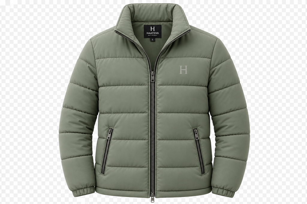 Essential Puffer Jacket -Sage Green