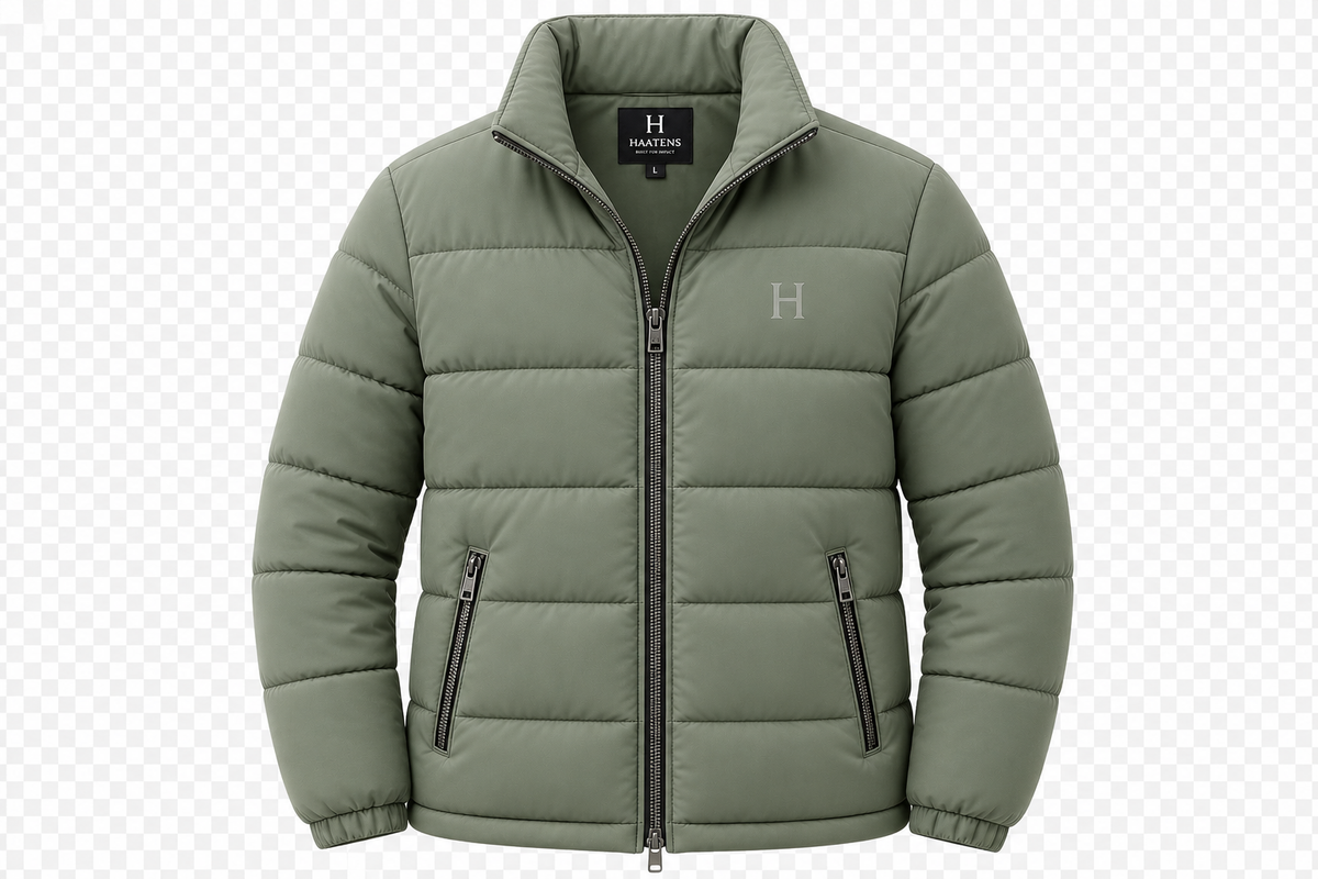 Essential Puffer Jacket -Sage Green