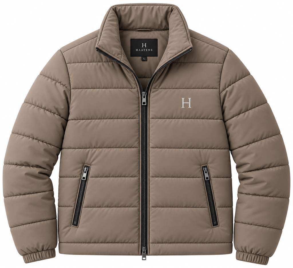 Essential Puffer Jacket - Taupe