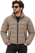 Essential Puffer Jacket - Taupe