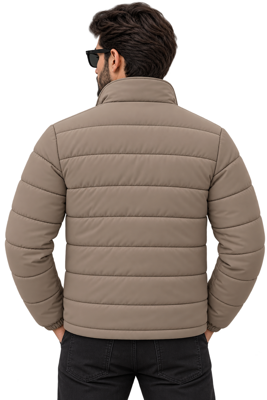 Essential Puffer Jacket - Taupe