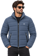 Essential Puffer Jacket - Slate Blue