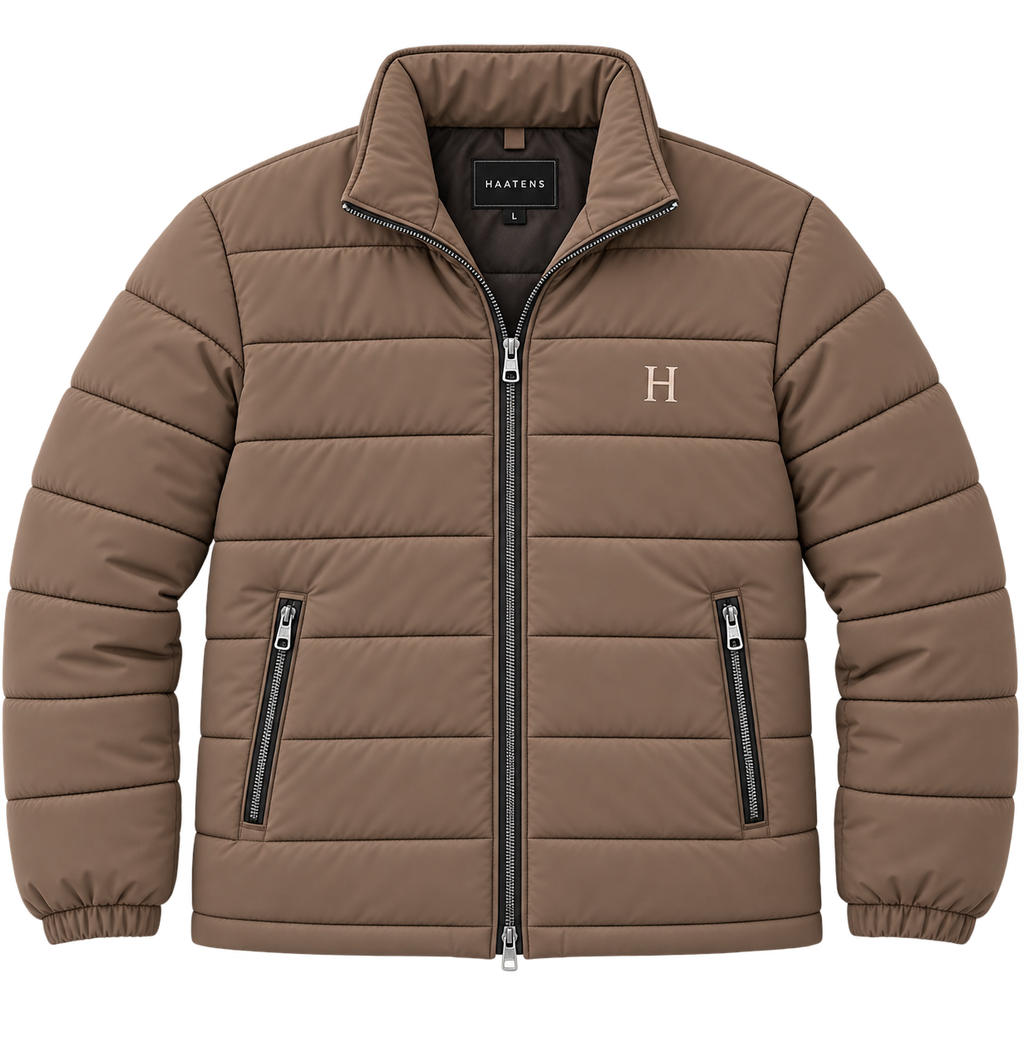 Essential Puffer Jacket - Mocha Brown
