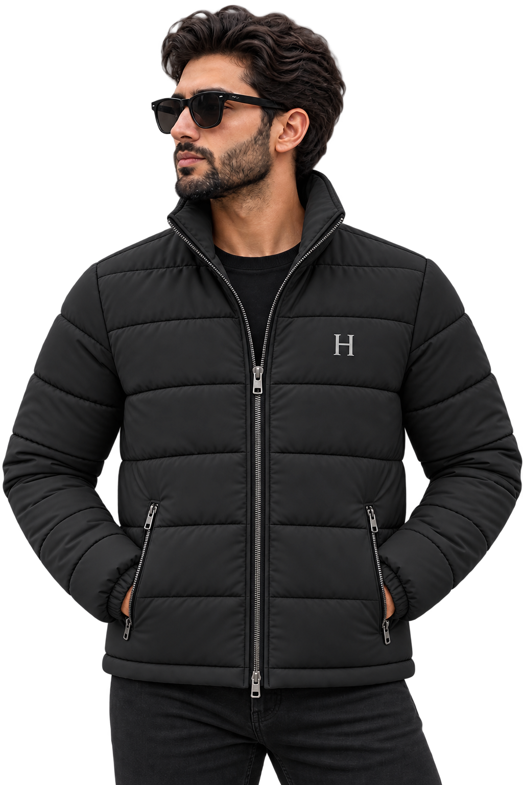Essential Puffer Jacket - Black