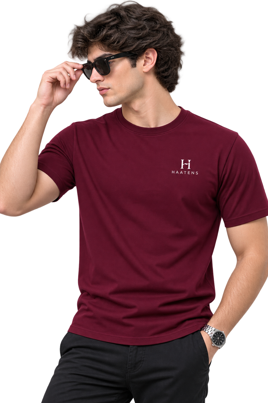 Essential T-shirt - Deep Burgundy / Wine