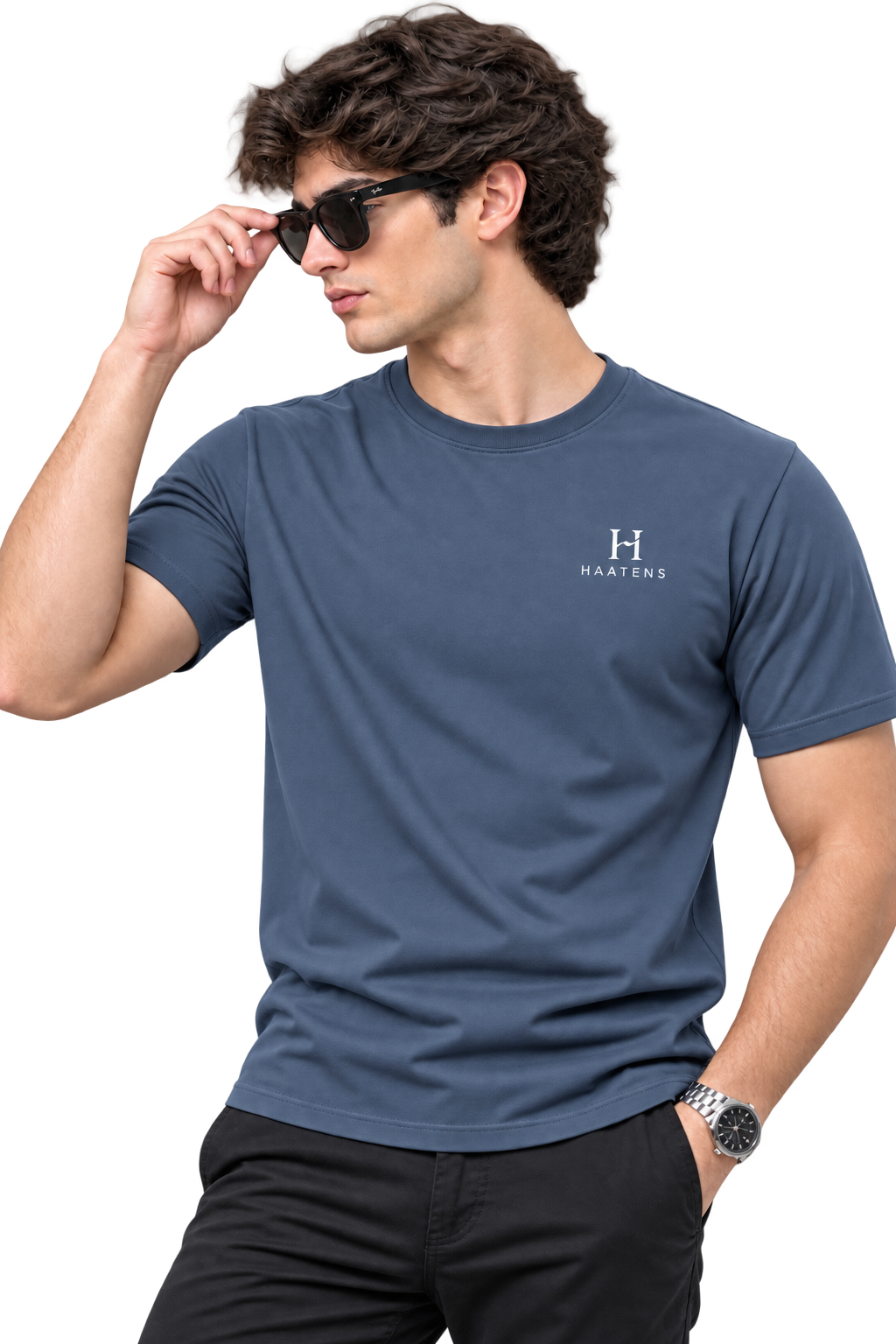 Essential T-shirt - Steel Blue / Slate Blue